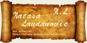 Nataša Laudanović vizit kartica